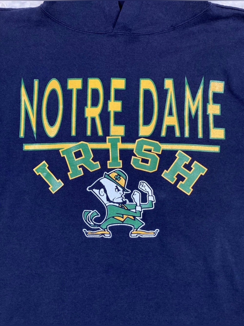Champion Vintage 90's Notre Dame Fighting Irish Men's Sweatshirt Hoodie Large